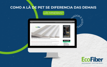 Como a lã de PET se diferencia das demais lãs minerais?