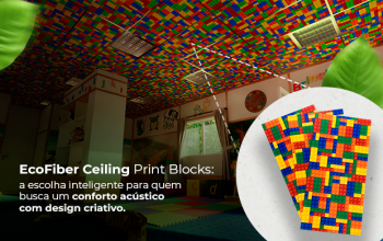 EcoFiber Ceiling Print Blocks: a escolha inteligente para quem busca um conforto acústico com design criativo