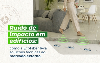 Ruído de impacto em edifícios: reduza o som de passos, batidas e móveis arrastando entre os pavimentos.